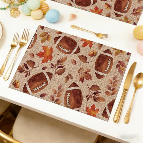Fall Football Placemats Set of 6 (Fall Football)