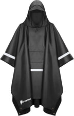 PTEROMY Hooded Rain Poncho for Adult by PTEROMY