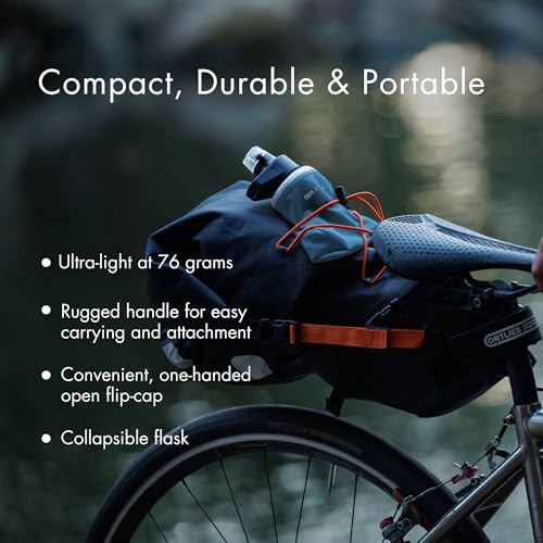 BeFree AC 2 Stage Filter Collapsible Travel Water Bottle 1L (New Model - Slate Blue)