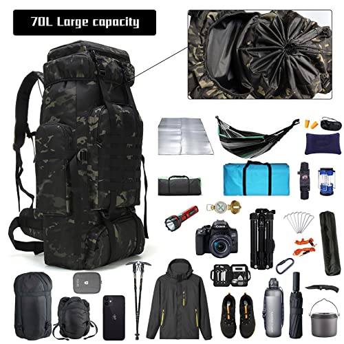 Hiking Backpack for Men 70L (70l-blackmix)