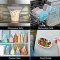 Reusable Food Storage Bags (Teal / Large Cup)