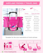 Dance Gym Duffel Bag Gifts for Girls Teen (Hot Pink / P)