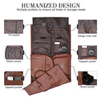 Convertible Travel Garment Bag (Brown-2zipper pocket)