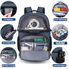 Lunch Backpack for Men (Army Blue)