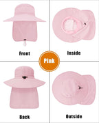 Outdoor Sun Hats with Stowable Neck Flap - Image 2