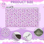 12 Pieces Makeup Bags for Women (12pcs Purple M)