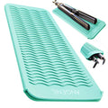 Curling Iron Silicone Mat Heat Resistant for Travel Dual Voltage Flat Iron (Green)