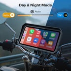 6.25 Inch Wireless Motorcycle Carplay GPS Navigation System with Apple Carplay and Android Auto Portable Screen with Dual Bluetooth (6.25 Inch+Magnetic Mount)