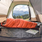 Sleeping Bags for Adults Kids 4 Season Camping Sleeping Bag Gear (Orange)