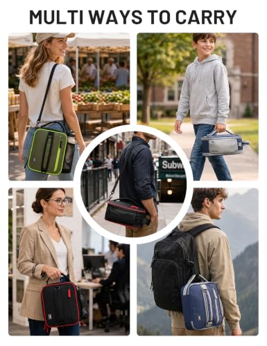 Expandable Small Lunch Box for Men Women Kids to Work School (Gray)