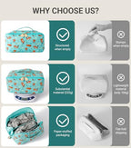 Travel Makeup Bag for Women (Lazy Otter)