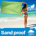 2 Pack Microfiber Camping Towels (Green / XL: 60" x 30"+24" x 12")