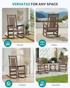 Rocking Chair Outdoor (Brown / 1 Pack)