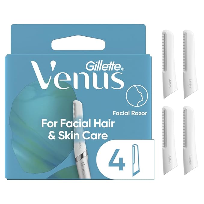 Gillette Venus Facial Razor Refills, Dermaplaning Exfoliating Replacement Blades by Venus