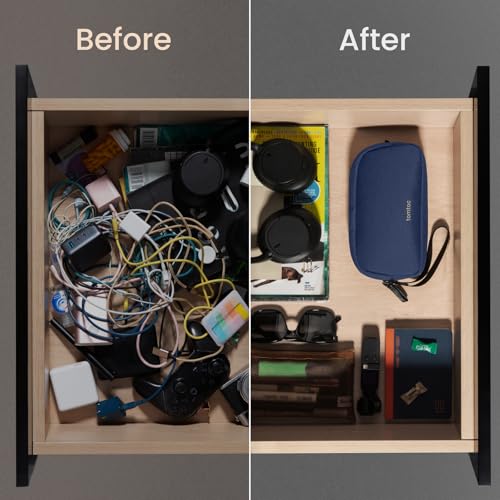 Electronics Organizer Travel Case (Navy Blue / Small)