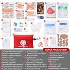 150 Pcs Mini Travel First Aid Kit for Travel (150PCS)