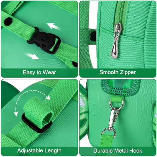 Toddler Harness Backpack Leash (Green Butterfly)