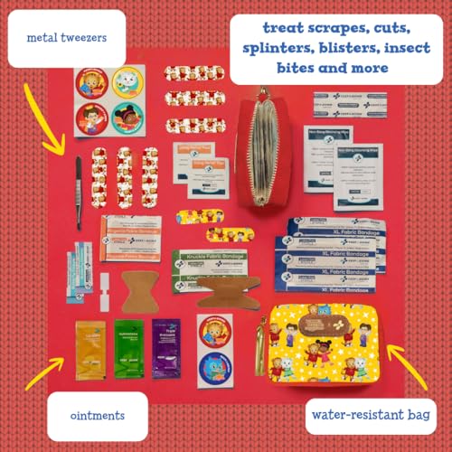 KeepGoing Daniel Tiger’s Small Travel First Aid Kit Kids (Mini Play date)