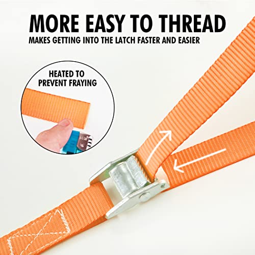 1 in x 12 ft Lashing Straps (10 PK / Orange)