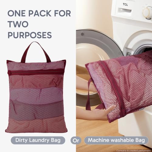 Packing Cubes for Travel (11 Burgundy)