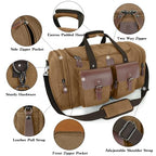 Canvas Duffle Bag for Men (Coffee / Large-50L)