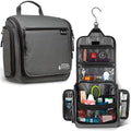 Travel Toiletry Bag for Men and Women (L Grey)