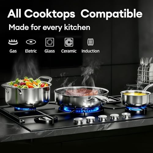 10pcs Pots and Pans Set Non Stick