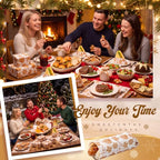 100 Pcs Christmas Wax Paper Sheets for Food Wrapping (Browm / Christmas Classic)