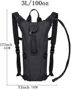 ATBP Tactical Water Hydration Pack Military 3L Water Bladder Carrier Backpack - Image 2