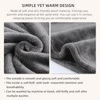 Large Soft Travel Blanket and Inflatable Pillow Set (Gray)