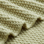 Chunky Cable Knit Throw Blanket for Couch (Knitted / Sage Green)