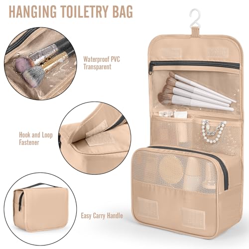 8 Set Packing Cubes for Travel Essentials (16 Gold)