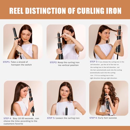 6 in 1 Detachable Hair Styling Tool Set (Black)