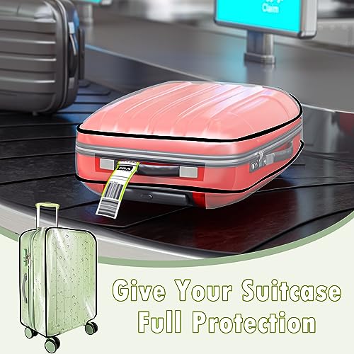 Thicken Clear Luggage Cover Protector (Clear-Black Frame / 30")