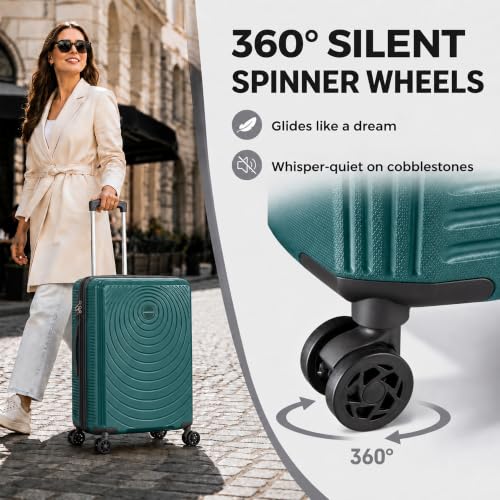 Luggage Sets 3 Piece (Dark Green / 3 Piece Sets (21/Db/Tb))