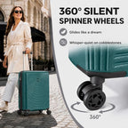 Luggage Sets 3 Piece (Dark Green / 3 Piece Sets (21/Db/Tb))