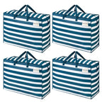 Heavy Duty Moving Bags (Classic Navy Stripe / 27 Gallon-4 Pack)