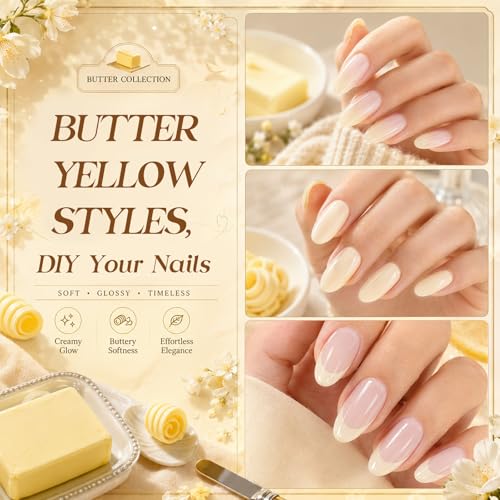 Beetles Butter Veil Yellow Jelly Gel Nail Polish (K - Sheer Yellow | Butter Veil)