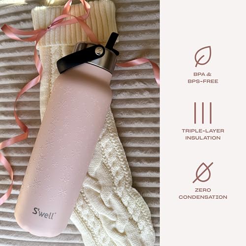 Recycled Stainless Steel Explorer with Flip Straw Lid (Polar pink / 40 Ounces)