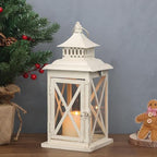 Lantern Decorative Indoor & Outdoor (Beige / 14.8'' / 1 Pc)