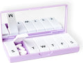 PORT X POLISH Designer Weekly Pill Box Organizer | Compact, Stylish 7-Day by PORTXPOLISH