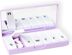 PORT X POLISH Designer Weekly Pill Box Organizer | Compact, Stylish 7-Day by PORTXPOLISH