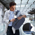 Business Backpack for Men Lightweight Commute Laptop Backpack Anti (17.3" / Classic / Blue)
