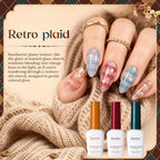 Beetles Jelly Gel Nail Polish Set (A - Brown Red Orange | Retro Glaze)
