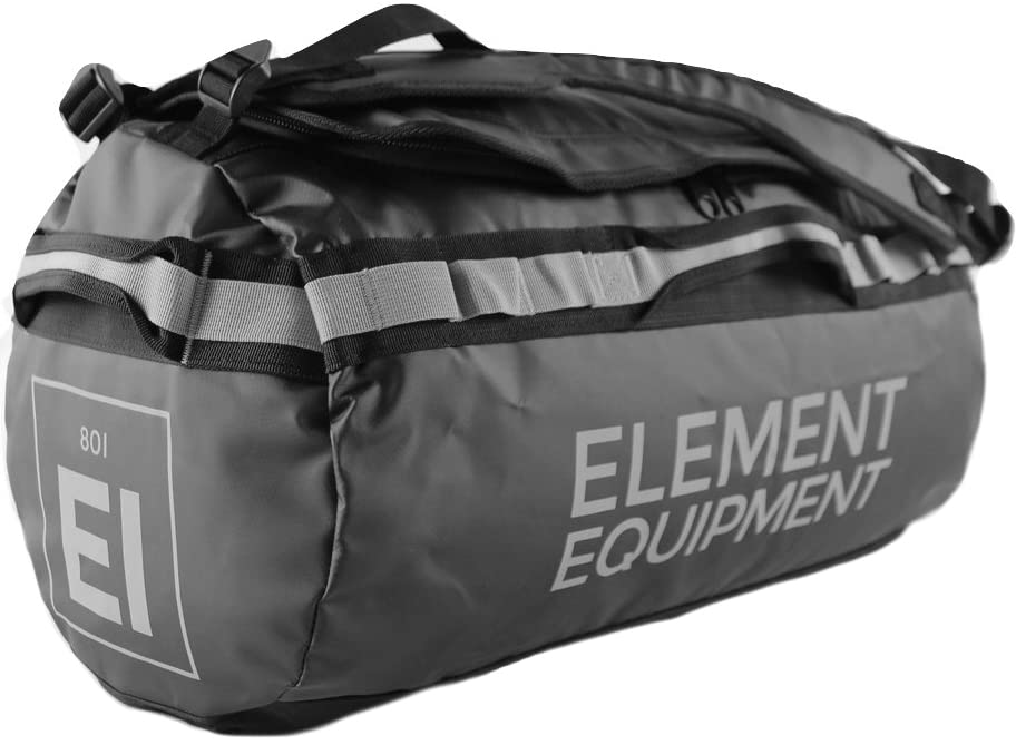 Trailhead Duffel Bag Shoulder Straps Waterproof Black (Medium 51 Liters / Black/Grey)
