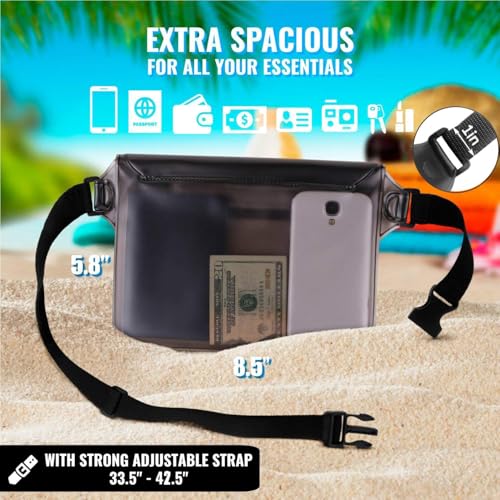 Waterproof Fanny Pack (Gray + Black)