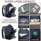 TSA Friendly Travel Laptop Backpack 18.4 inch XXXL Gaming Backpack Water (Blue)