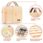 Hanging Travel Toiletry Bag (Orange Strip)