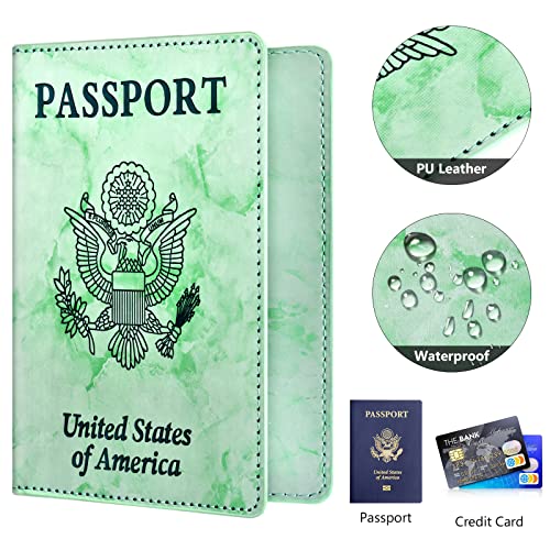 Passport Holder for Travel Essentials (Green / Simplicity)