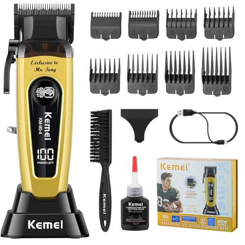 90 4 Professional Hair Clippers for Men 11500 RPM Barber Clippers (Gold)